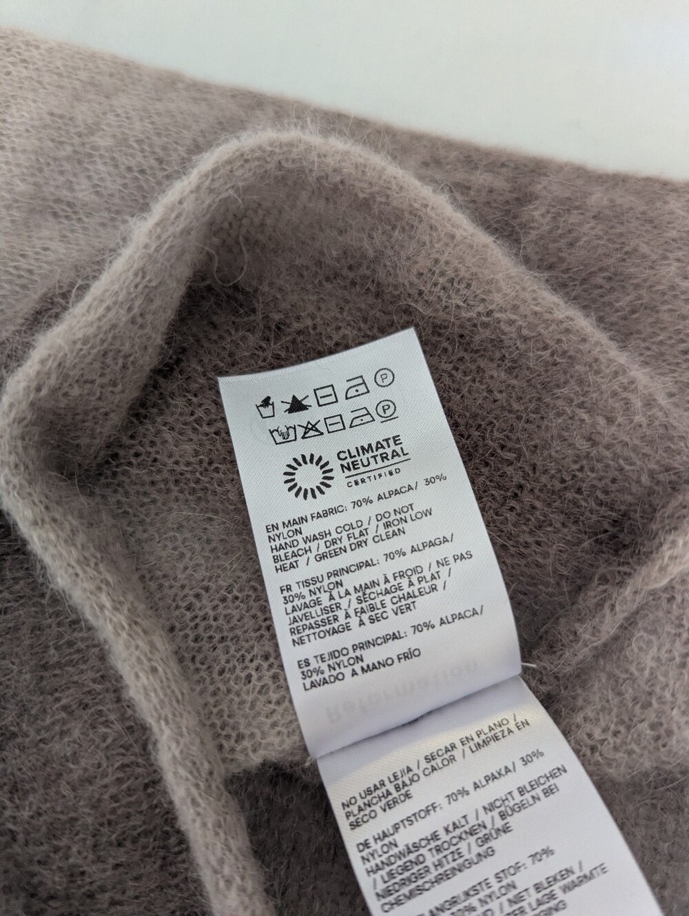 Reformation Alice Sheer Alpaca Crew Sweater - Picture 14 of 14